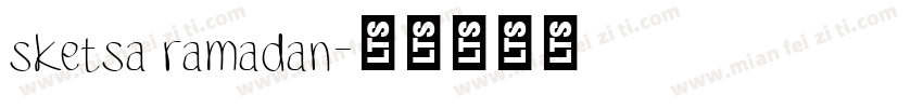 sketsa ramadan字体转换